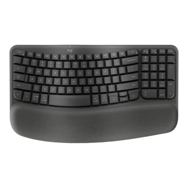 Teclado Logitech Wireless Wave Keys Ergo Black Esp 920-012278 (1458)