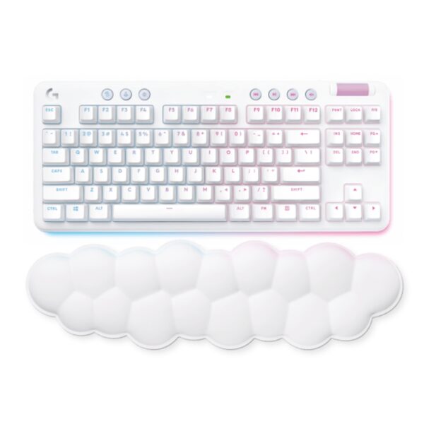 Teclado Logitech G715 Aurora White Mech  RGB Wifi 920-010453