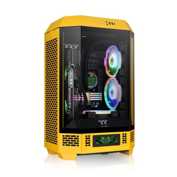 Gabinete TT The Tower 300 Mid-Tower TG x3 Fan x2 Bumblebee (1105)