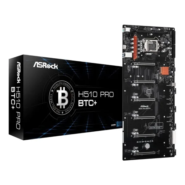 MOTHER ASROCK (LGA1200) H510 PRO BTC+ MINERIA PCI-Ex6