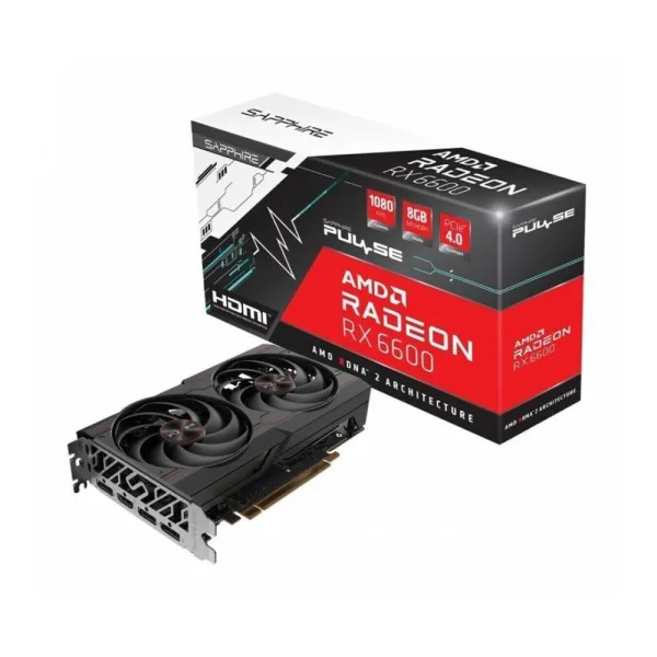 PLACA DE VIDEO SAPPHIRE PULSE RX 6600 GAMING 8GD HDMI TRIPLE DP LITE