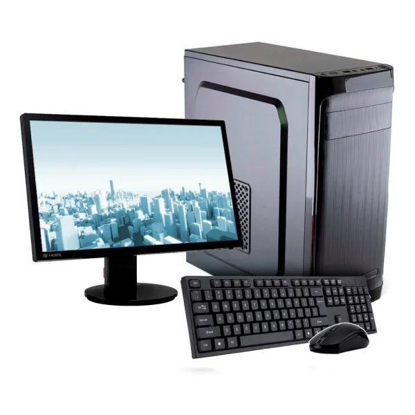 PC OFICINA INTEL CELERON RAM 16GB SSD 480GB + MONITOR 22"